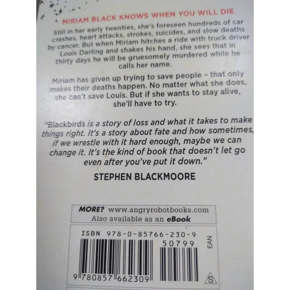 Chuck Wendig Blackbirds Mockingbird The Cormorant The Blue Blazes‎ Miriam Mookie